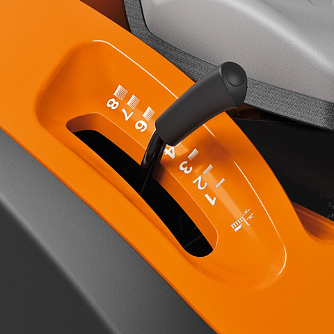 Stihl RT 6127 ZL - Regulacja wysokości koszenia